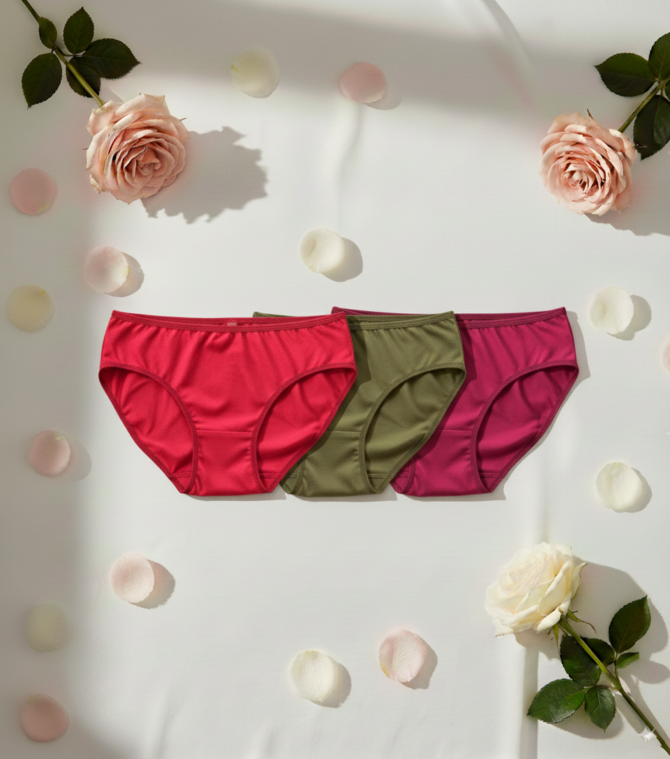3 pieces Cotton Women's Panties