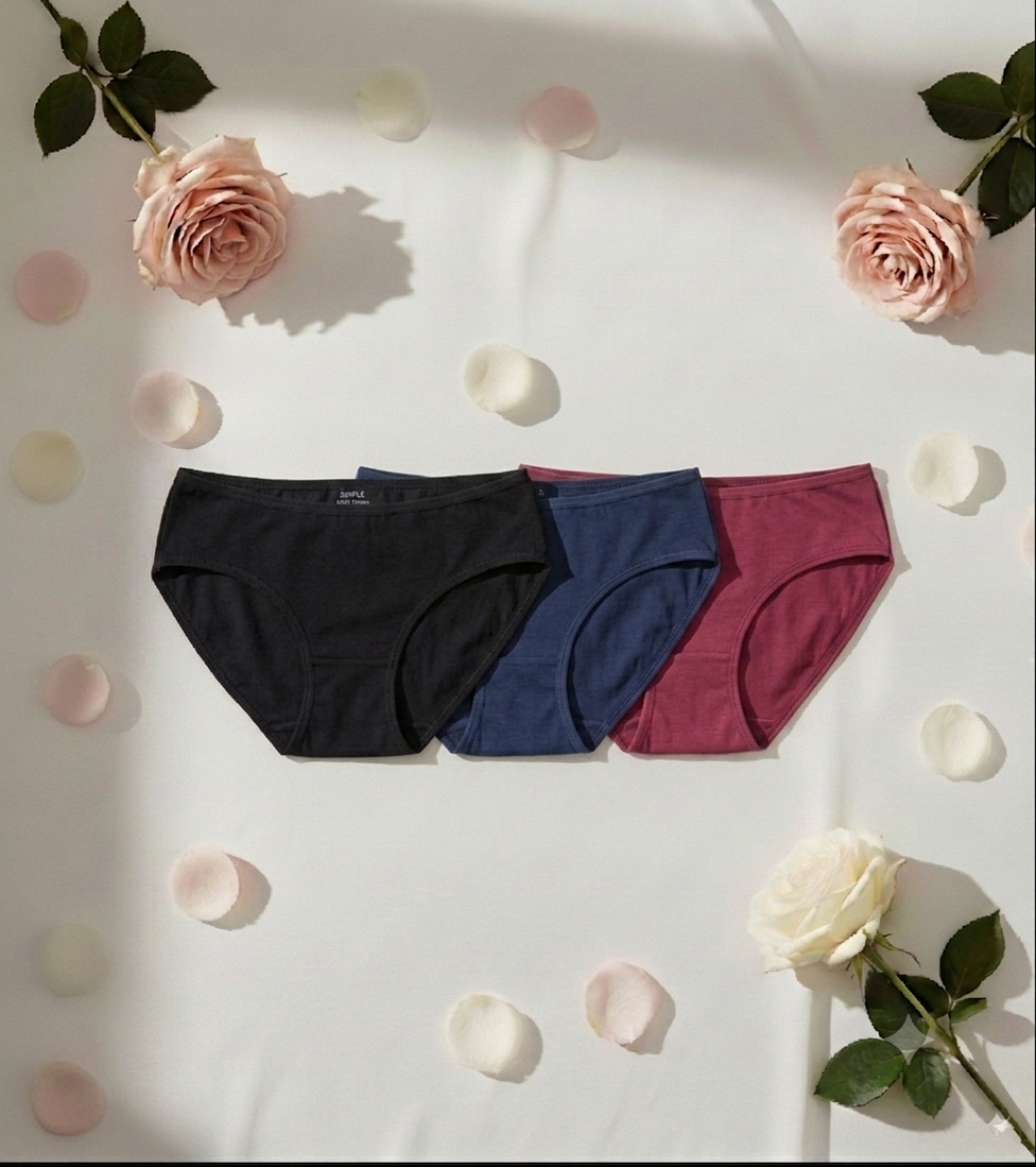 3 pieces Cotton Women's Panties
