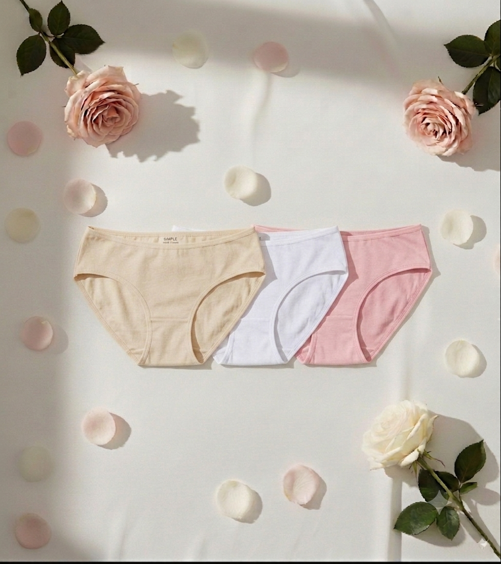 3 pieces Cotton Women's Panties