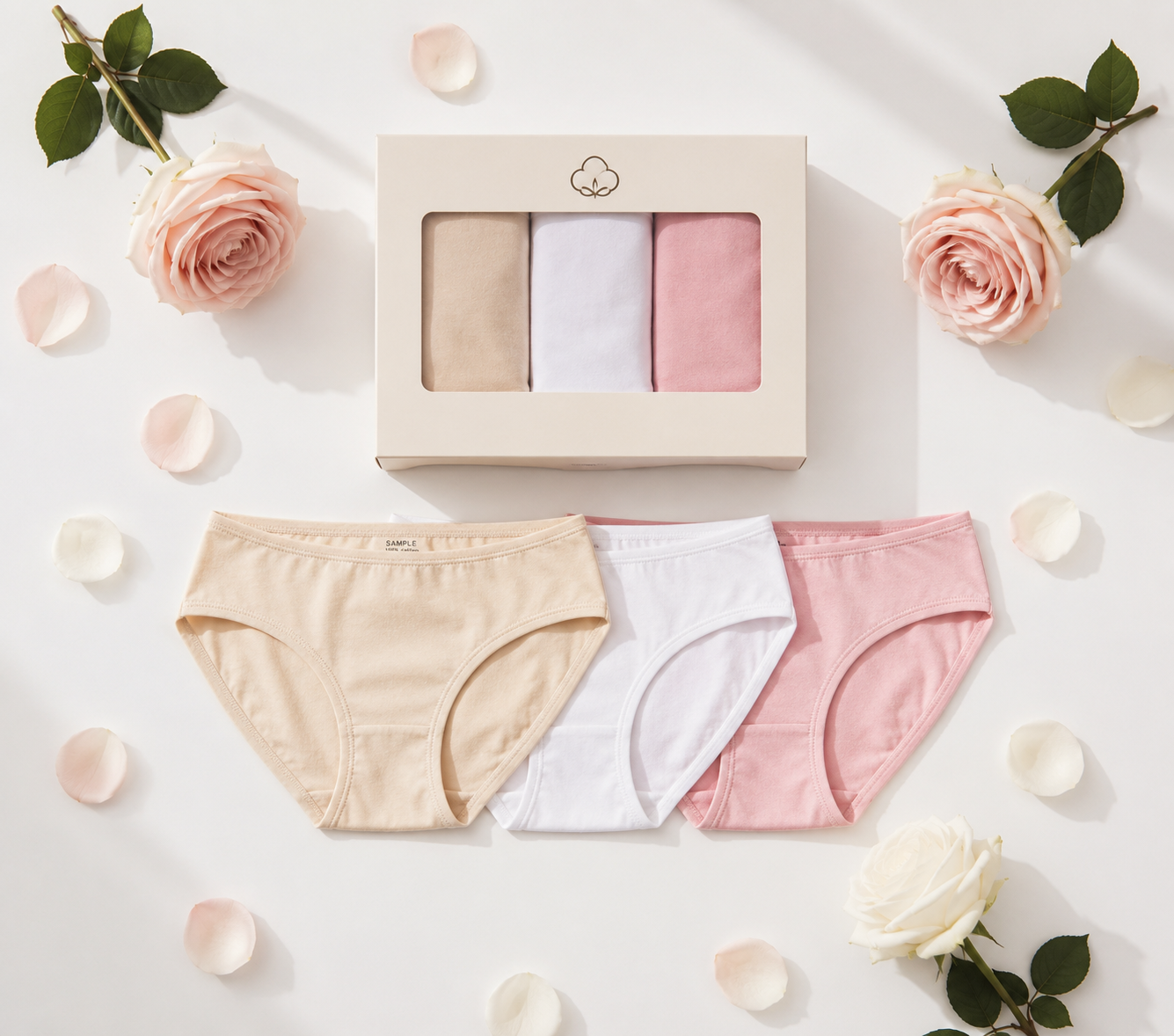 3 pieces Cotton Women's Panties