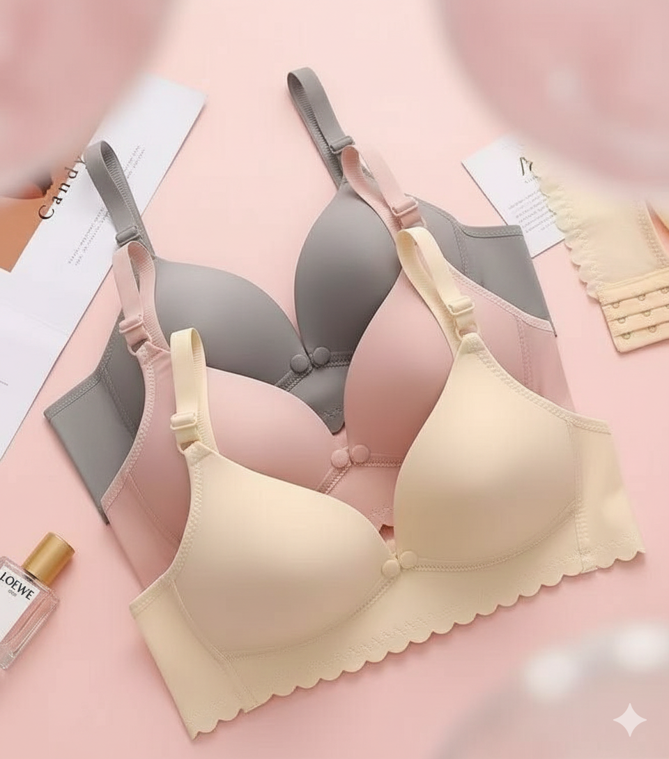 Soft Glow 3-Piece Bra Set