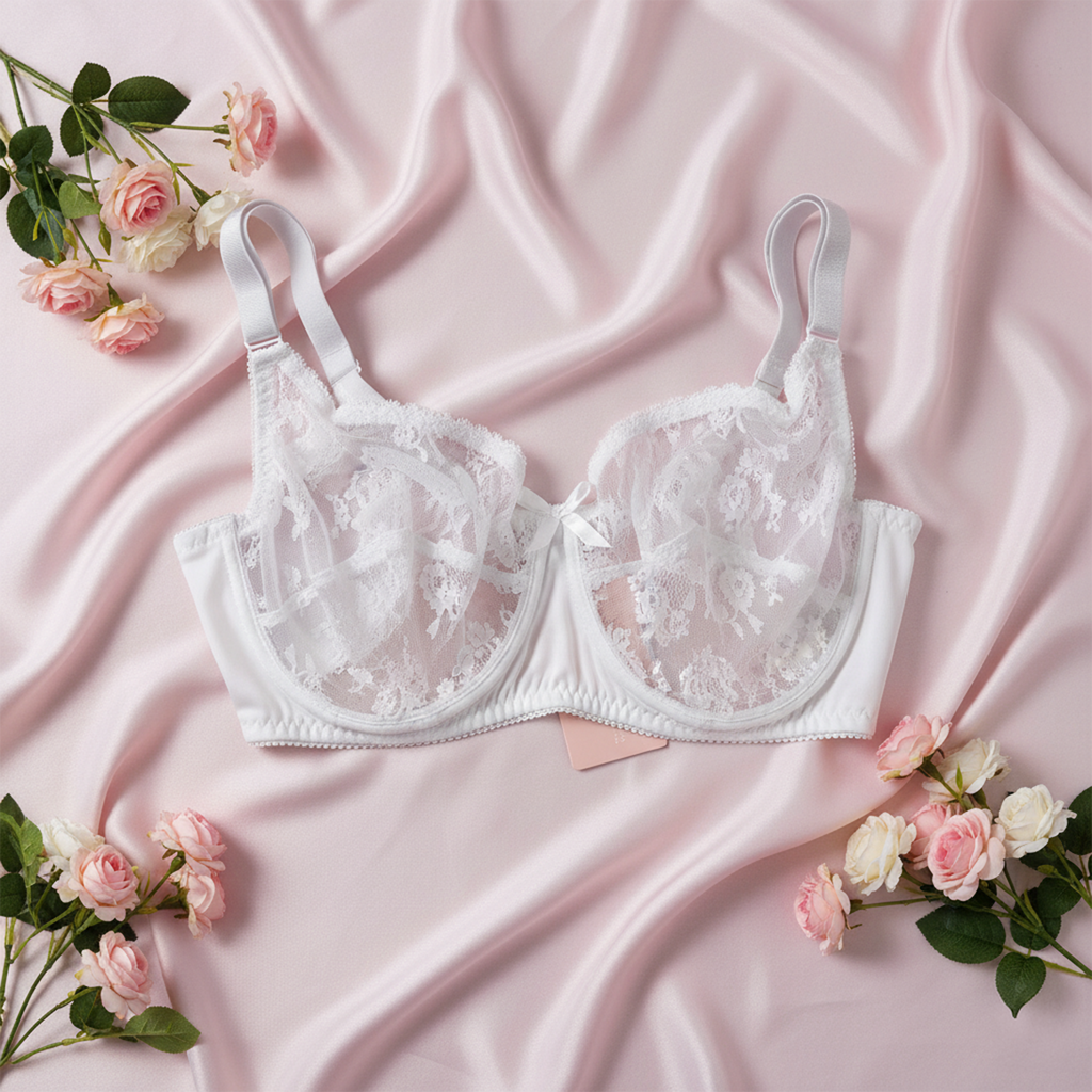 Minimizer dantail non padded White Bra