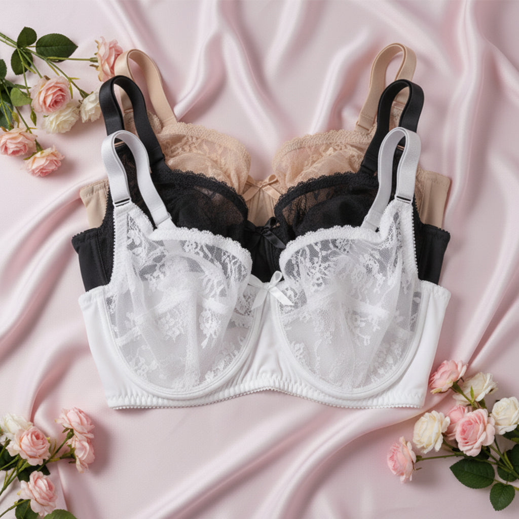 3 Piece Minimizer dantail non padded bra